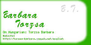 barbara torzsa business card